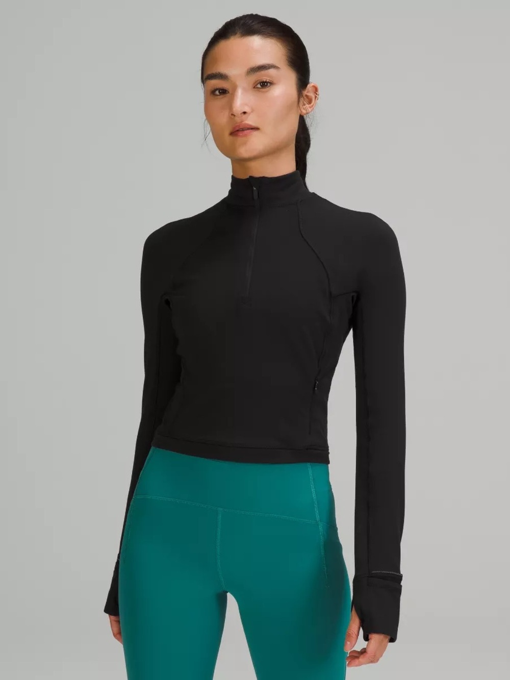 Lululemon It's Rulu Cropped Half Zip